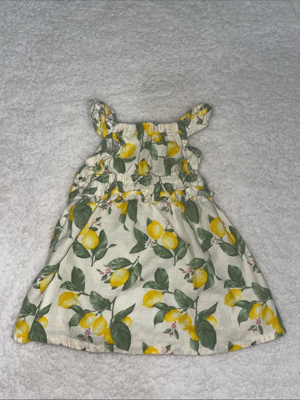 Old Navy Linen Blend Lemon Dress